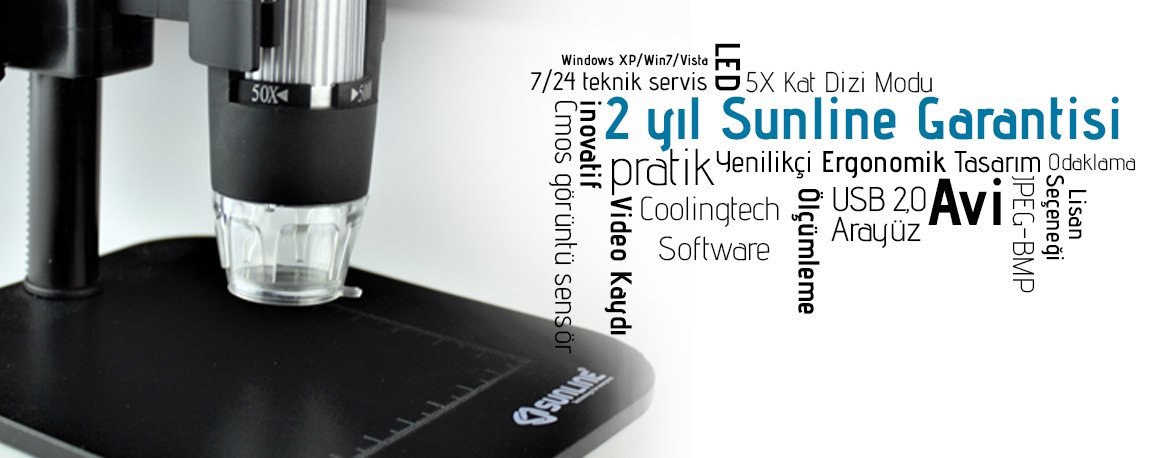 Sunline S07 500X USB Dijital Mikroskop Banner