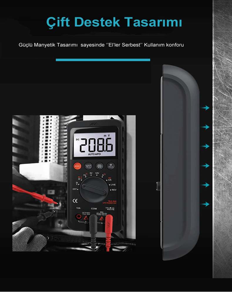 Jimihome G3401 Multifonksiyonel Dijital Multimetre