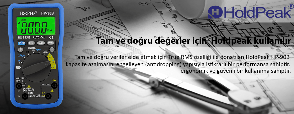 HoldPeak HP-90B True RMS Multimetre