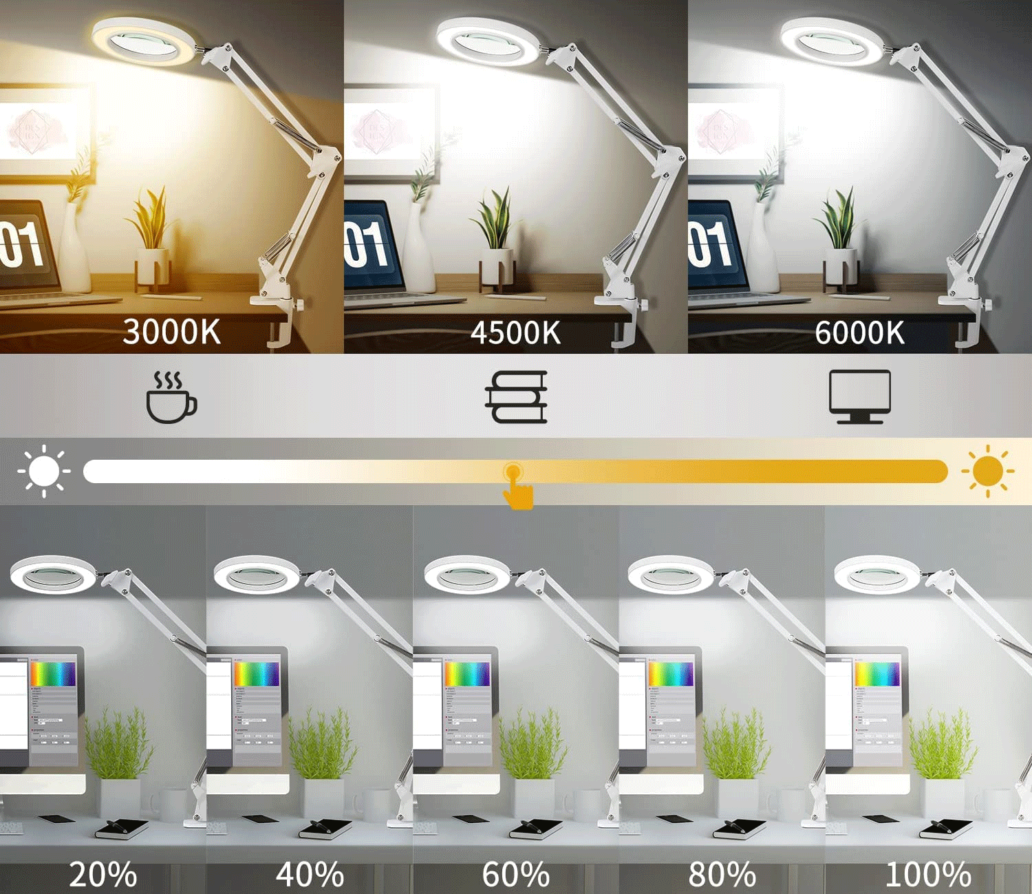 UPX 803L Akrobat LED 5X Büyüteç