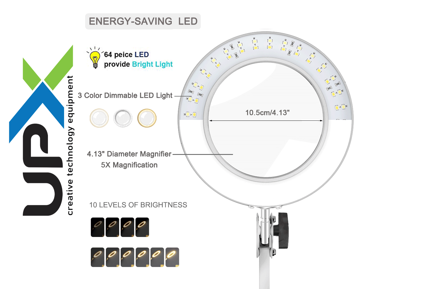 UPX 803L Akrobat LED 5X Büyüteç