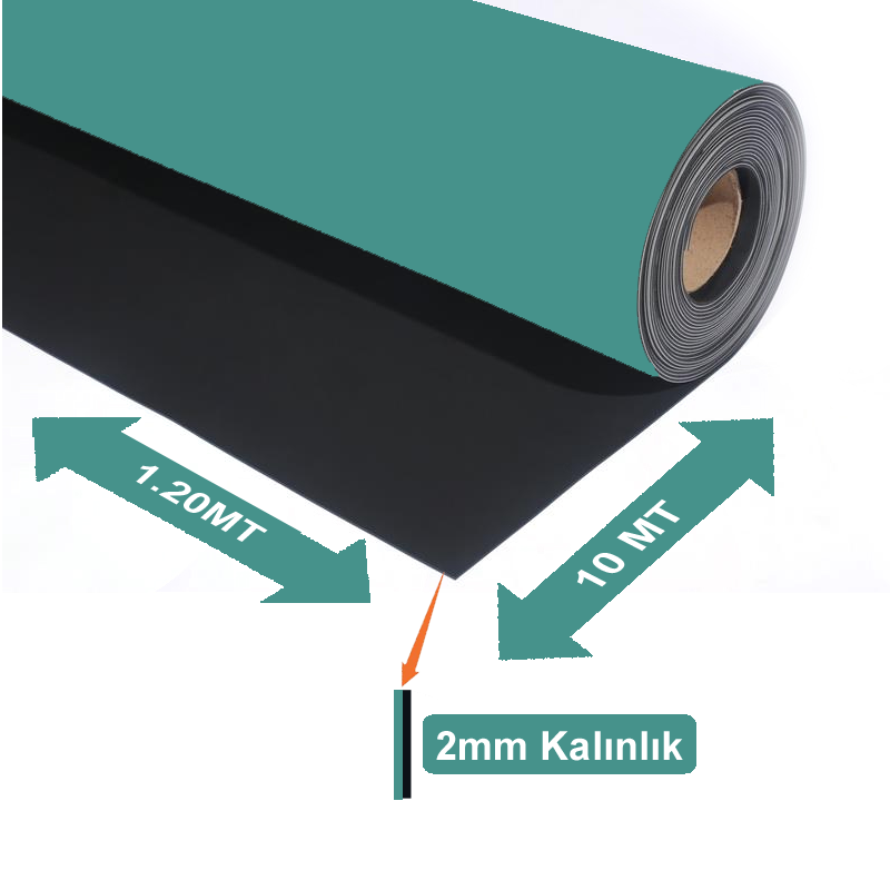 Bakon BK123 ESD Yeşil Örtü 120cmX10mt Kalınlık 2mm