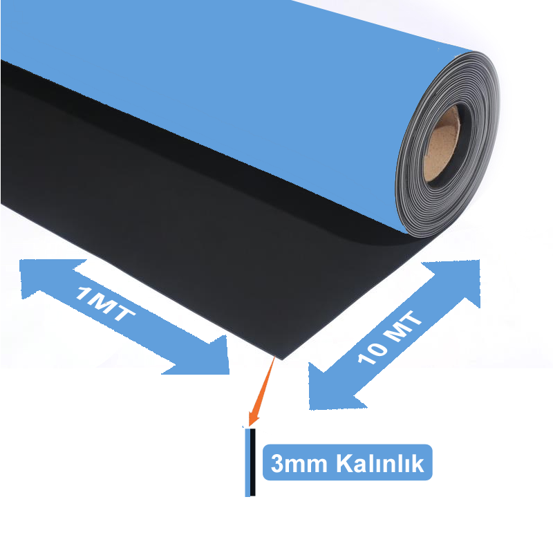 Bakon BK123 ESD Mavi Örtü 100cmX10 mt Kalınlık:3 mm
