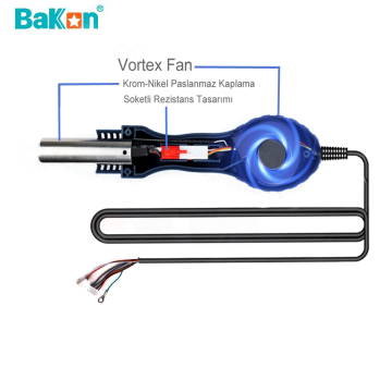 Bakon HF8586MX-853H Sıcak Hava Üfleme Kolu