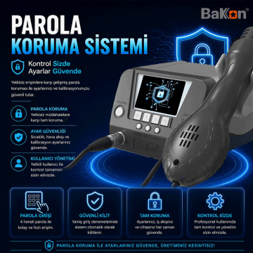 Bakon BK881 Intelligent 2 in 1 Havya İstasyonu