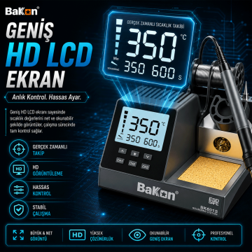 Bakon BK601S Intelligent Havya İstasyonu 90 Watt