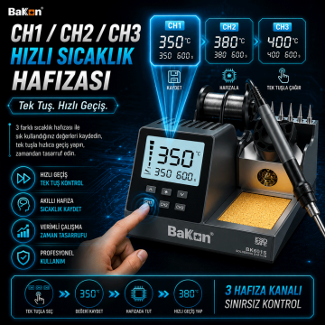 Bakon BK601S Intelligent Havya İstasyonu 90 Watt