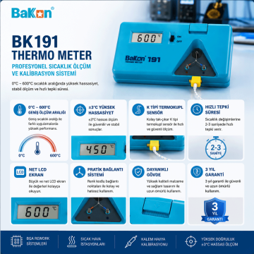Bakon BK191 Sıcaklık Test Kalibrasyon Cihazı