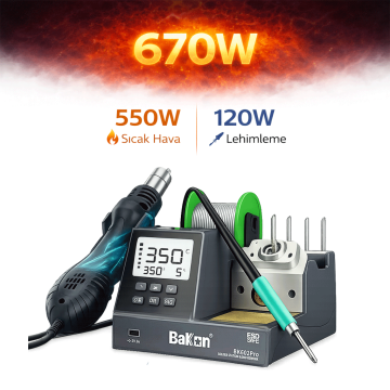 Bakon BK602 Pro C210 2in1 Havya İstasyonu