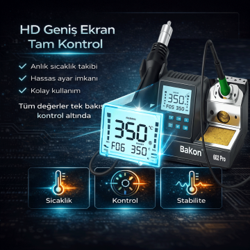 Bakon BK602 Pro C210 2in1 Havya İstasyonu
