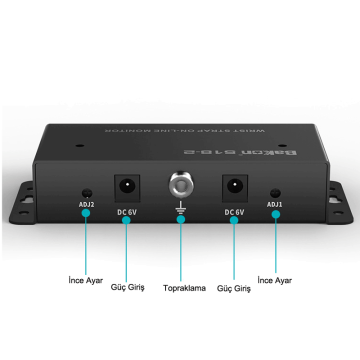 Bakon BK518-2 Bileklik Topraklama Mönitör Çift Giriş