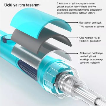 Bakon BK609S 90W Ayarlı Analog Kalem Havya